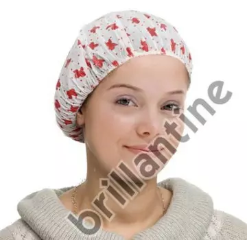 Шапочка для душа полипропилен, цветная размер 26x26см 201-114