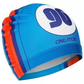 Шапочка для плавания взрослая тканевая onlitop