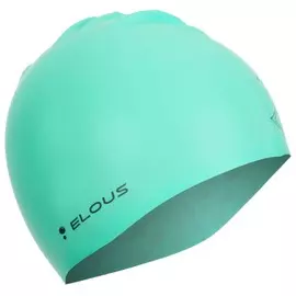 Шапочка для плавания elous, el009, силиконовая, мандала, цвет бирюзовый