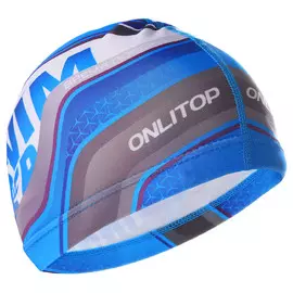 Шапочка для плавания взрослая onlytop swim winner, тканевая, обхват 54-60 см