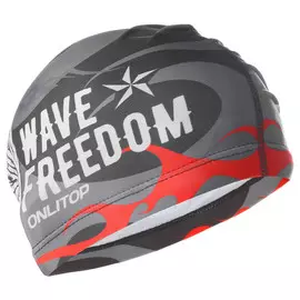 Шапочка для плавания взрослая, тканевая, обхват 54-60 см