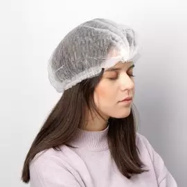 Шапочка шарлотта, белая, 15 г/м2, 100 шт.