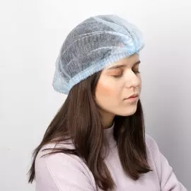 Шапочка шарлотта, голубая 15 г/м2, 100 шт