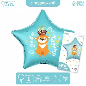 Воздушный шар фольгированный 18