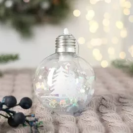 Шар пластик свет d-8 см