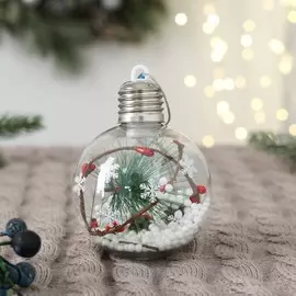 Шар пластик свет d-8 см