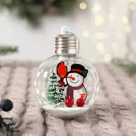 Шар пластик свет d-8 см