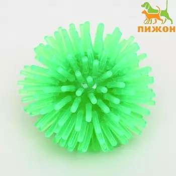 Шарик для кошек игольчатый, мягкий, 5 см, зеленый
