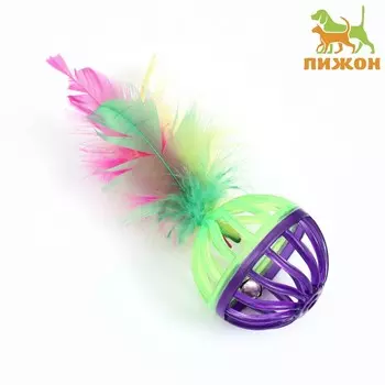 Шарик для кошек с бубенчиком