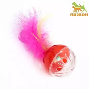 Шарик для кошек с бубенчиком
