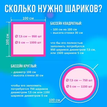 Шарики для сухого бассейна