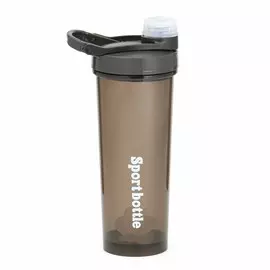 Шейкер спортивный для коктейлей, спортивного питания, 700 мл, powerplus, 18х9.2 см, черный