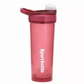 Шейкер спортивный для коктейлей, спортивного питания, 700 мл, powerplus, 18х9.2 см, красный