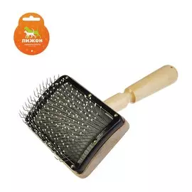 Щетка - пуходерка деревянная