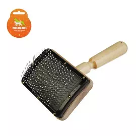 Щетка - пуходерка деревянная