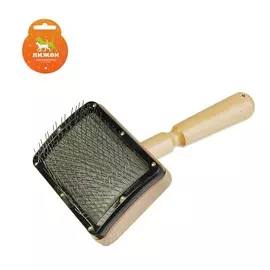 Щетка - пуходерка деревянная