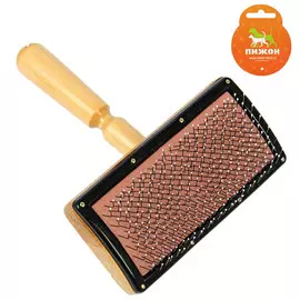 Щетка - пуходерка деревянная