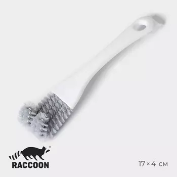 Щетка для чистки посуды и решеток-гриль raccoon, 174 см, белая