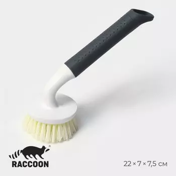 Щетка для мытья посуды raccoon breeze, удобная ручка, 217.5 см, ворс 2.5 см