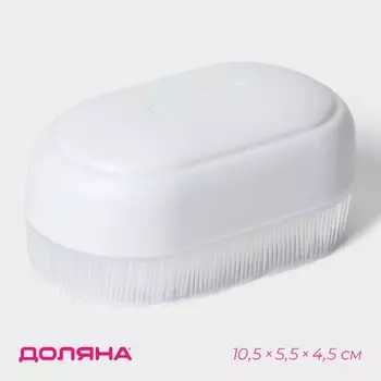 Щетка для обуви и одежды с мягким ворсом доляна, 105.54.5, ворс 1.5 см