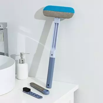 Щетка для окон raccoon, длина 44 см, велюровая насадка 18.26.5 см, щетка для одежды 18.22 см, пластиковая щетка 214.5 см, силиконовый сгон 18.2 см