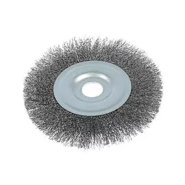 Щетка металлическая для ушм тундра, плоская, посадка 22 мм, 150 мм