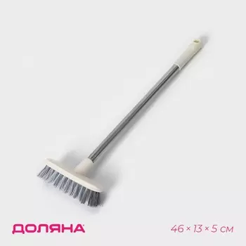 Щетка на ручке доляна, 46135 см, белая