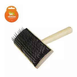Щетка - пуходерка деревянная жесткая для