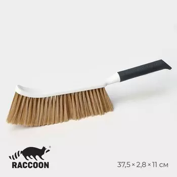 Щетка - сметка raccoon breeze, удобная ручка, 37.52.8 см, ворс pet 7.5 см, 3 ряда по 25 пучков