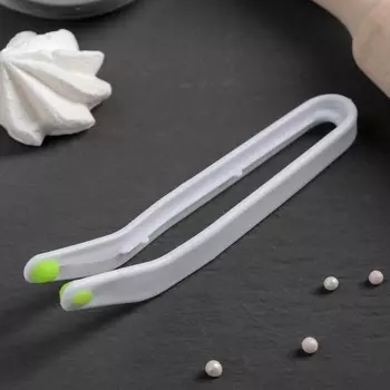 Щипцы кондитерские доляна, 153.5 см, белые