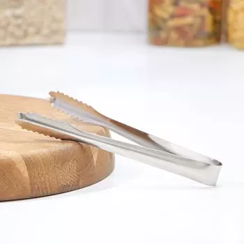 Щипцы кухонные доляна ortel, 18 см, цвет серебристый