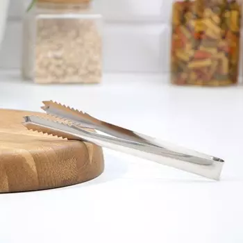 Щипцы кухонные доляна ortel, 20 см, цвет серебристый