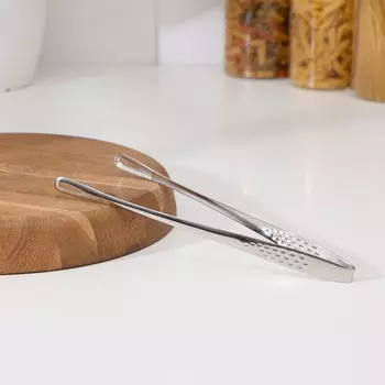 Щипцы кухонные magistro drop, 27,9 см, 304 сталь, цвет серебристый