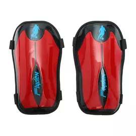 Щитки футбольные, взрослые, 23 x 12 x 11 см, цвет красный