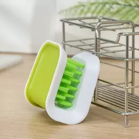 Щетка для столовых приборов и ножей доляна, зеленая