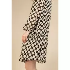 Шифоновое платье в горох