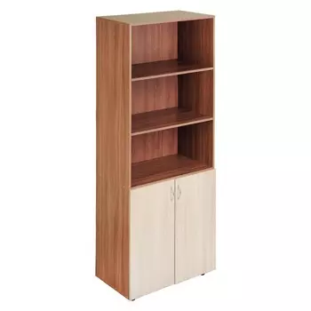 Шкаф для документов 2-х дверный, 800х420х1900, ясень шимо светлый/темный