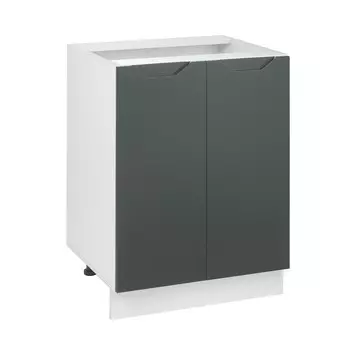 Шкаф напольный 600 хельга, 600х500х824, белый/олива софт мдф