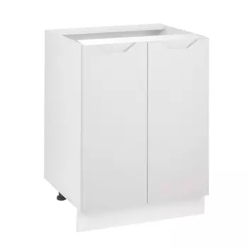 Шкаф напольный 600 хельга, 600х500х824, белый/грей софт мдф