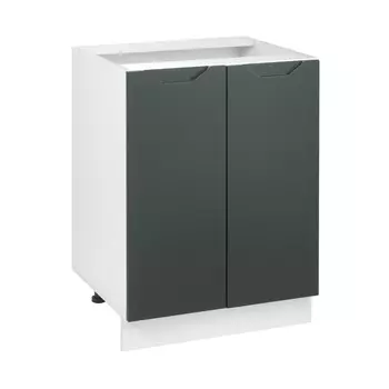 Шкаф напольный 800 хельга, 800х500х824, белый/олива софт мдф