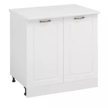 Шкаф напольный шн 800 прованс, 800х600х850, мдф, белый/белый