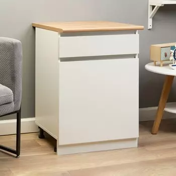 Шкаф напольный зара 1 ящик 1 ств 600х600х850 белый