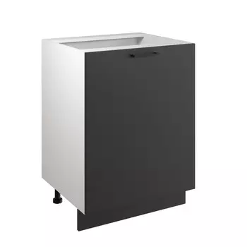 Шкаф - стол 60см Simple Н600 Антрацит/ Белый 00-00020848