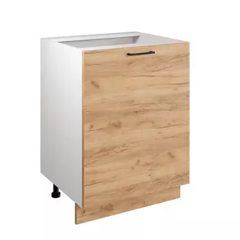 Шкаф - стол 60см Simple Н600 Дуб золотой крафт/ Белый 00-00020872