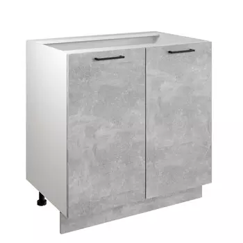 Шкаф - стол 80см с двумя дверцами Simple Н800 Ателье светлое/ Белый 00-00020866