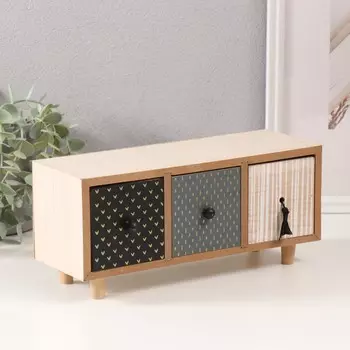 Шкатулка для украшений 3 ящика