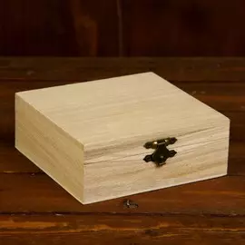 Шкатулка дерево для росписи квадрат