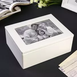 Шкатулка дерево для украшений +фоторамка 13х18 см