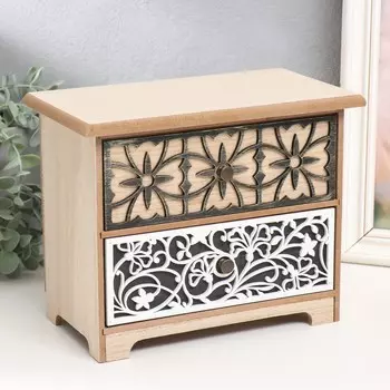 Шкатулка дерево комод 2 ящика