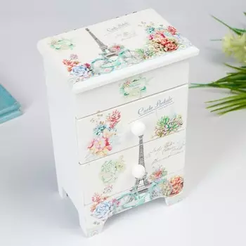 Шкатулка для украшений 2 ящика